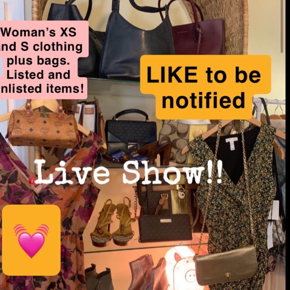 LIKE to be notified, women’s extra small and small clothing plus bags